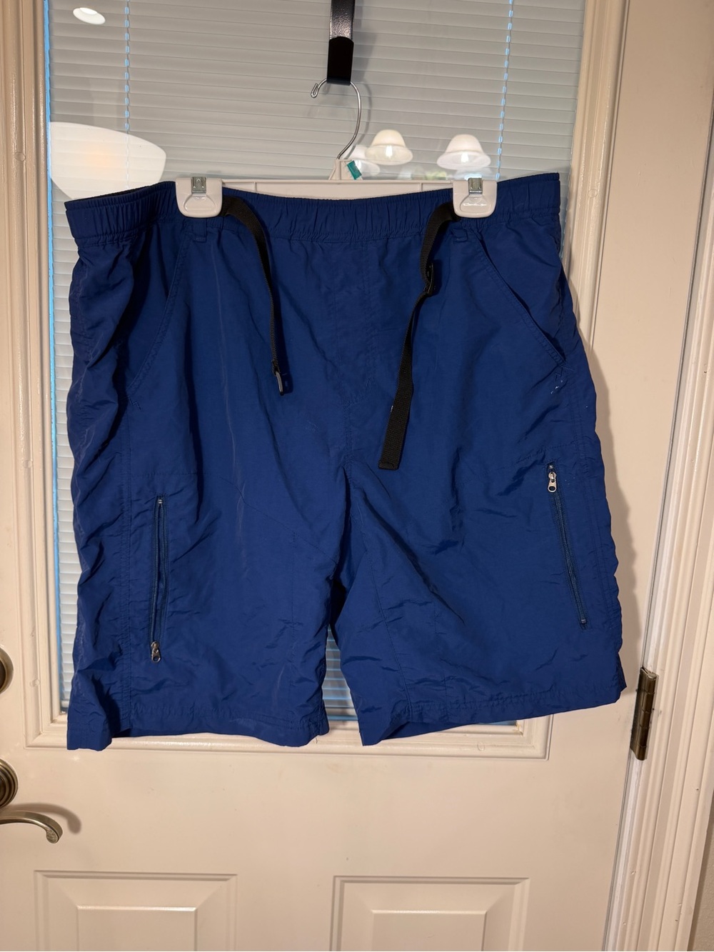 REI Blue and Black Men’s Swim Trunks